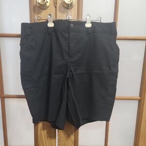 Duluth Trading Co Womens Dry On The Fly Black Athletic Cargo Shorts